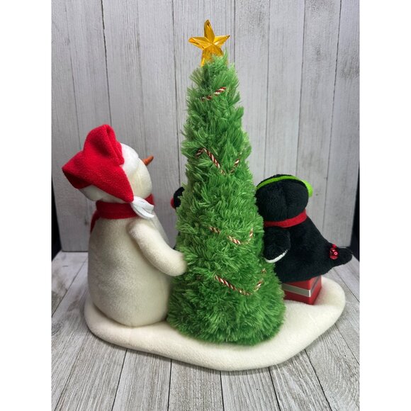 Vtg Hallmark Jingle Pals Very Merry Trio Singing Light Up Snowman Penguins Works - Picture 3 of 7